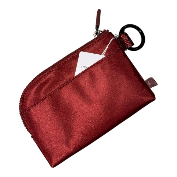 Lululemon Clippable Card Pouch, Rockwood /Light Ivory OS NWT - Picture 2 of 6